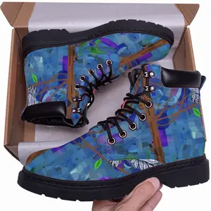 Men Tree Of Life Mid Top Boots