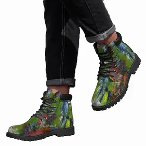 Men Jungle In Blue Mid Top Boots