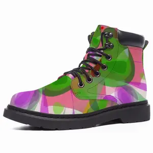 Men Abstractionation Mid Top Boots