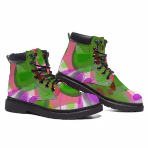 Men Abstractionation Mid Top Boots