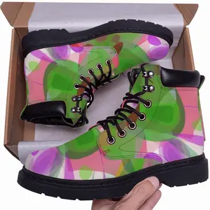 Men Abstractionation Mid Top Boots