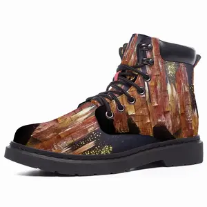 Men Crystals Mid Top Boots