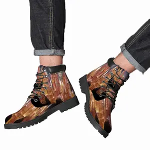 Men Crystals Mid Top Boots