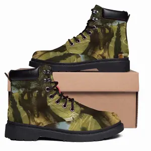 Men Old Olive Mid Top Boots