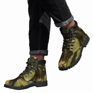 Men Old Olive Mid Top Boots