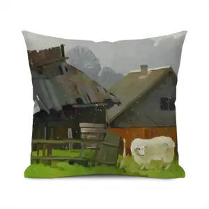 First Snow Polyester Pillow (Square, Multi-Size)