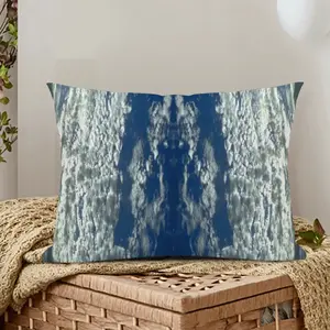 Cloudy With A Chance Of Vishnu Polyester Pillow (Rectangle, Multi-Size)