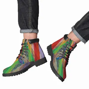 Men Deviation Imposed 2015 Mid Top Boots