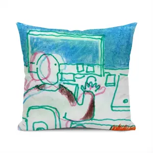 Everyday Micro-Scenes 034 Polyester Pillow (Square, Multi-Size)