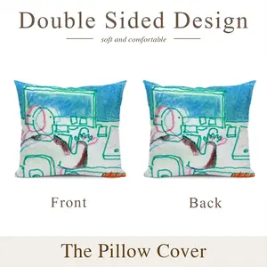 Everyday Micro-Scenes 034 Polyester Pillow (Square, Multi-Size)