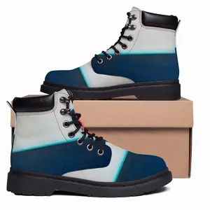 Men Charcoal White Teal Series 3 Mid Top Boots