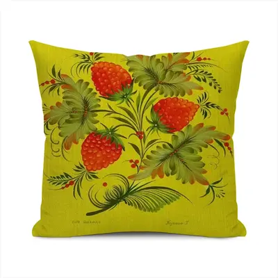 Raspberry Polyester Pillow (Square, Multi-Size)