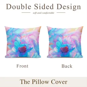 Flower Kiss 02 Polyester Pillow (Square, Multi-Size)