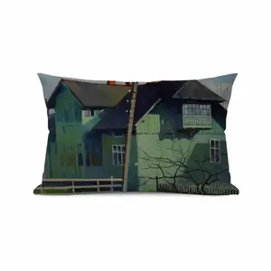 The Old House In Vorokhta Polyester Pillow (Rectangle, Multi-Size)