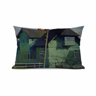 The Old House In Vorokhta Polyester Pillow (Rectangle, Multi-Size)