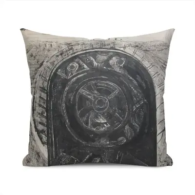 Death Helmet Polyester Pillow (Square, Multi-Size)