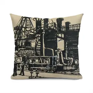 Gas Works Polyester Pillow (Square, Multi-Size)