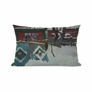 January The Old Yard Polyester Pillow (Rectangle, Multi-Size)