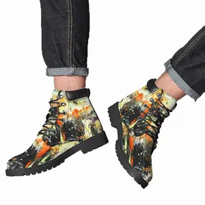 Men Mysterious Wave Mid Top Boots