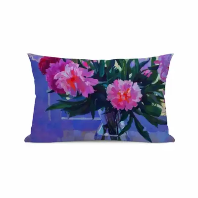 Peonies Polyester Pillow (Rectangle, Multi-Size)