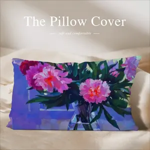 Peonies Polyester Pillow (Rectangle, Multi-Size)