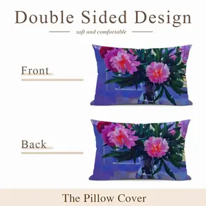 Peonies Polyester Pillow (Rectangle, Multi-Size)