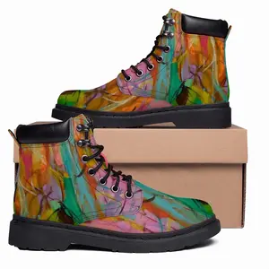 Men Alchemical Symbols Mid Top Boots