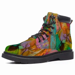 Men Alchemical Symbols Mid Top Boots