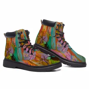 Men Alchemical Symbols Mid Top Boots