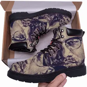 Men Malcolm X Portrait Mid Top Boots