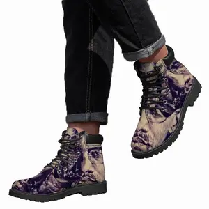 Men Malcolm X Portrait Mid Top Boots