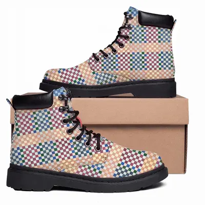 Men Boxes Colorful Mid Top Boots