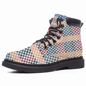 Men Boxes Colorful Mid Top Boots