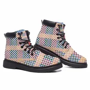 Men Boxes Colorful Mid Top Boots