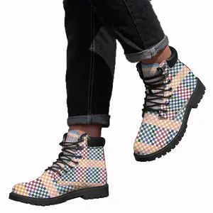 Men Boxes Colorful Mid Top Boots