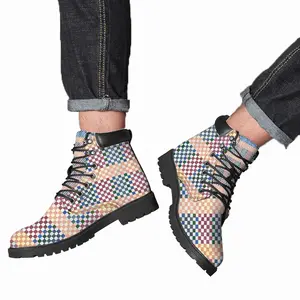 Men Boxes Colorful Mid Top Boots