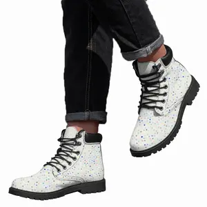 Men Points Colorful Mid Top Boots