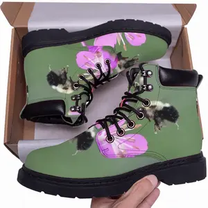 Men Bee Full Of Pollen Mid Top Boots