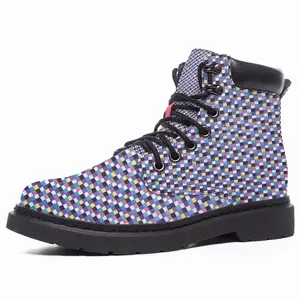 Men Colorful Mid Top Boots