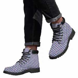 Men Colorful Mid Top Boots