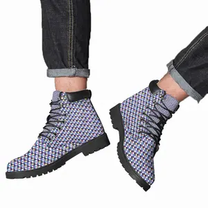 Men Colorful Mid Top Boots