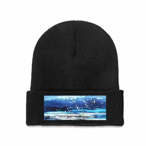 Waters Imaginary Seascape Knitted Hat