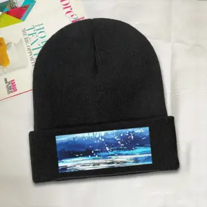 Waters Imaginary Seascape Knitted Hat