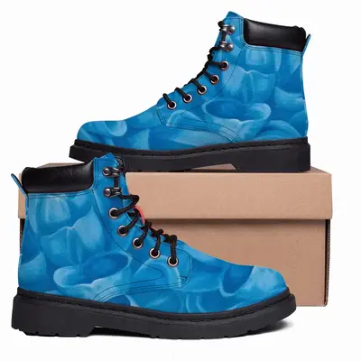 Men Blue Dahlia Mid Top Boots