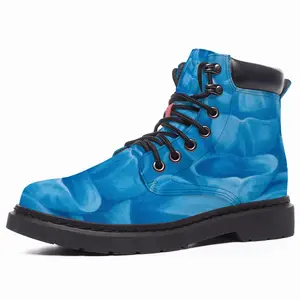 Men Blue Dahlia Mid Top Boots