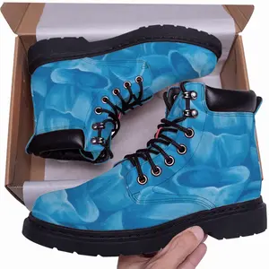 Men Blue Dahlia Mid Top Boots