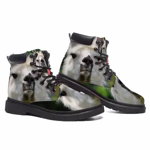 Men Llama Look Mid Top Boots