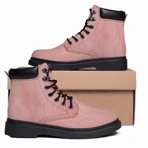 Men Pink Mid Top Boots