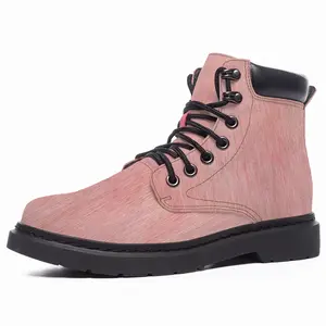 Men Pink Mid Top Boots