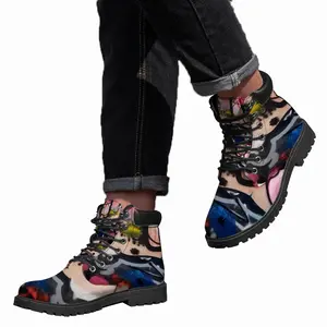 Men Trapdoor Mid Top Boots